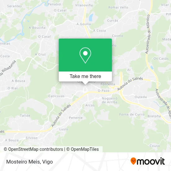 Mosteiro Meis map