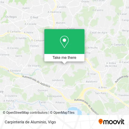 Carpintería de Aluminio map