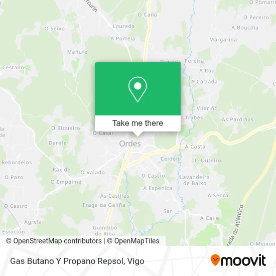 Gas Butano Y Propano Repsol map