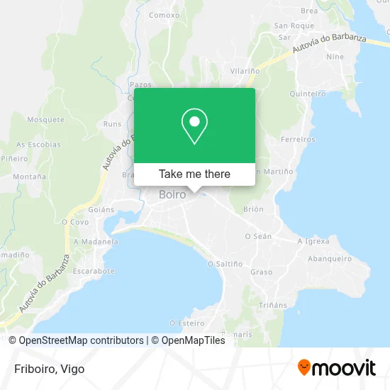 Friboiro map