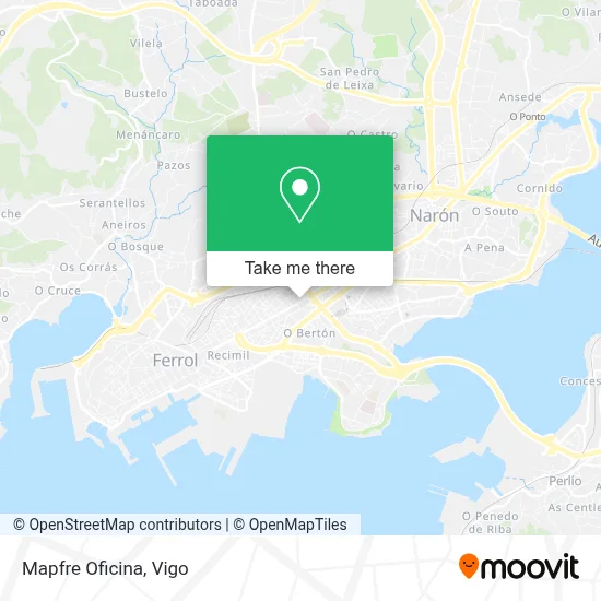 Mapfre Oficina map