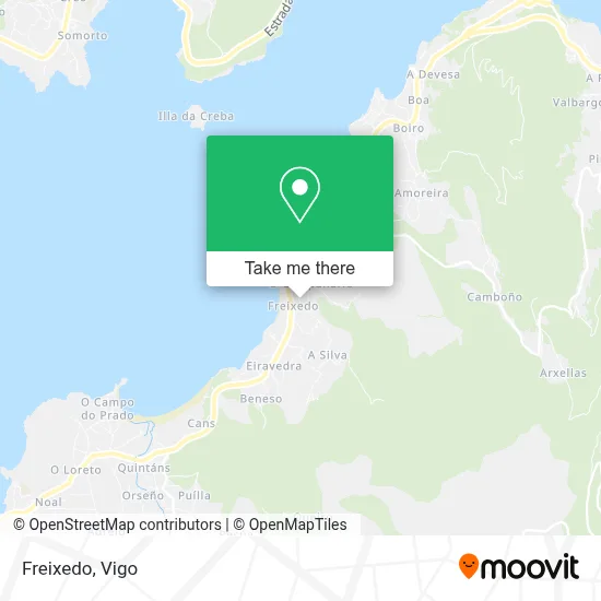 Freixedo map