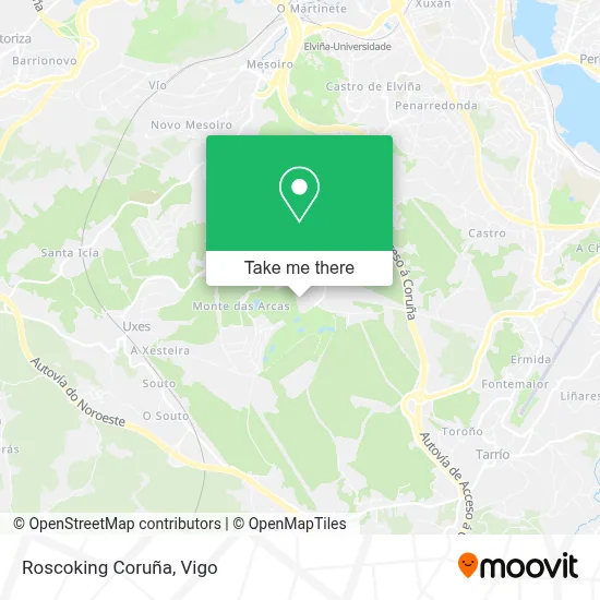 Roscoking Coruña map