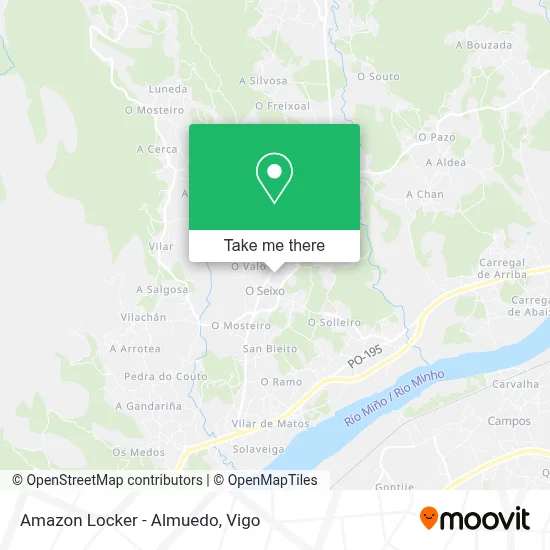 Amazon Locker - Almuedo map