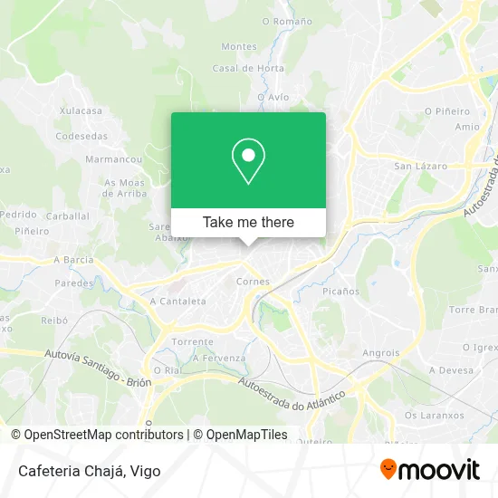 Cafeteria Chajá map