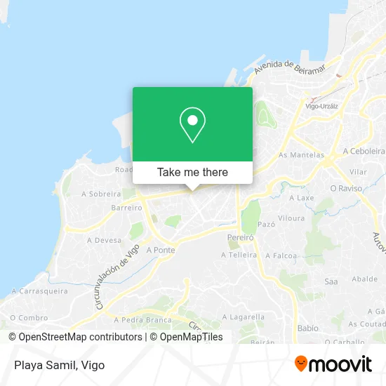 Playa Samil map