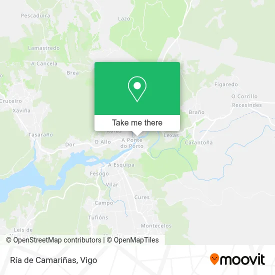 Ría de Camariñas map