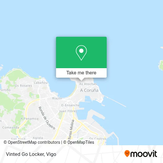 Vinted Go Locker map