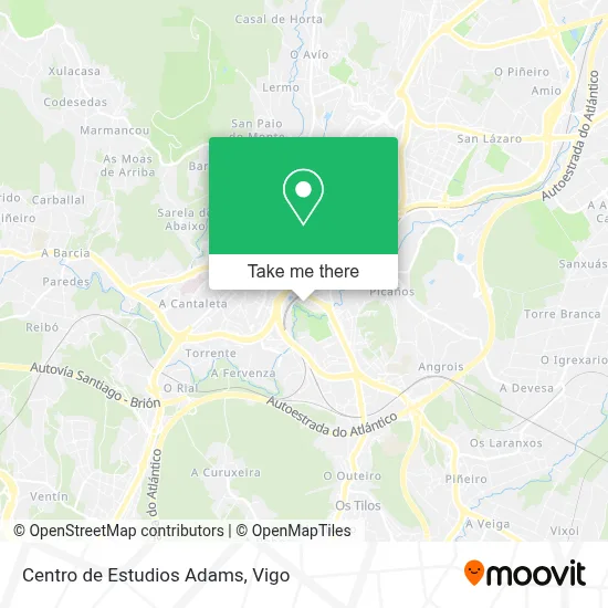 Centro de Estudios Adams map