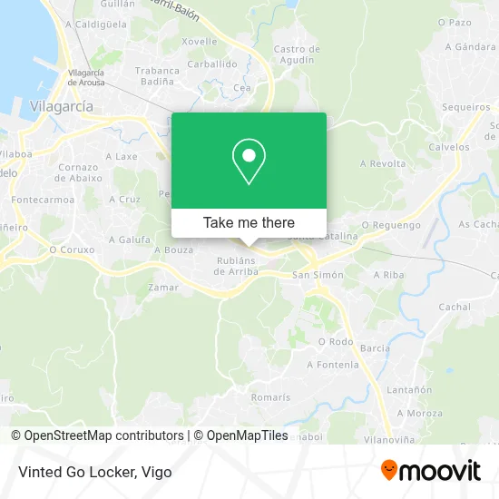 Vinted Go Locker map