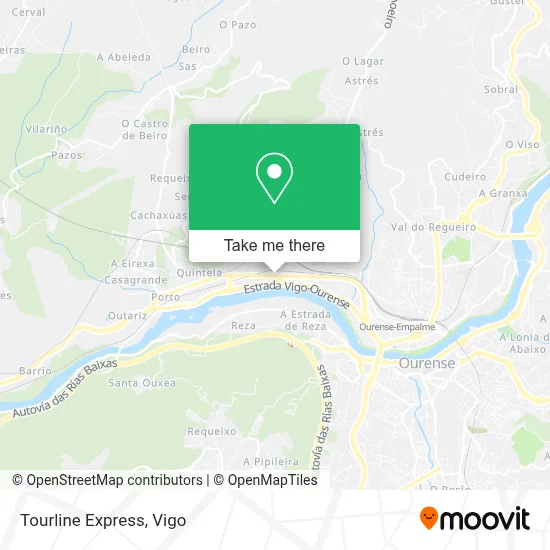 Tourline Express map