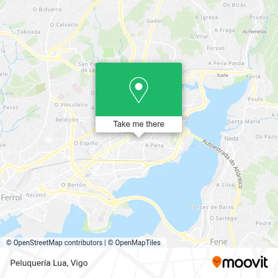 Peluquería Lua map