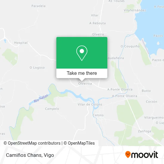 Camiños Chans map