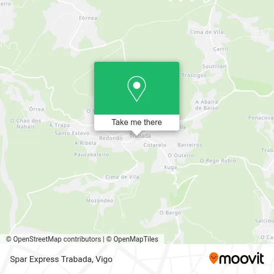 Spar Express Trabada map