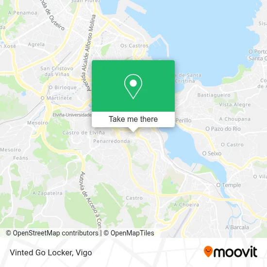 Vinted Go Locker map