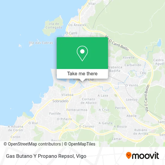 Gas Butano Y Propano Repsol map