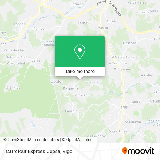 Carrefour Express Cepsa map
