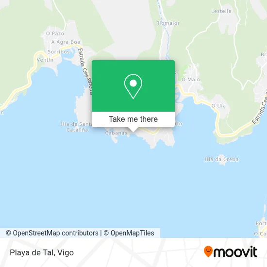 Playa de Tal map