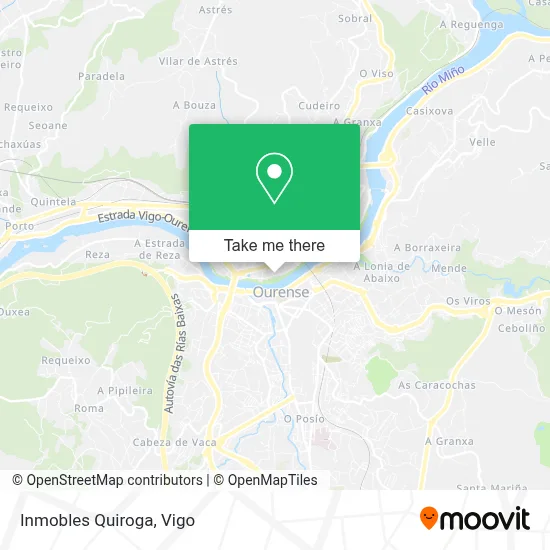 Inmobles Quiroga map