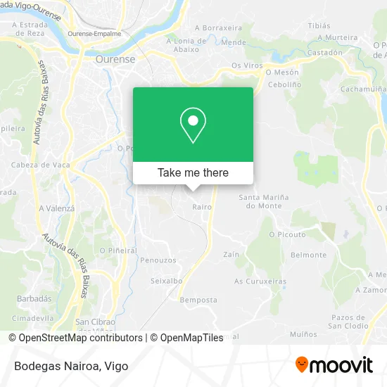 Bodegas Nairoa map