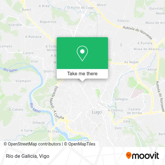 Río de Galicia map