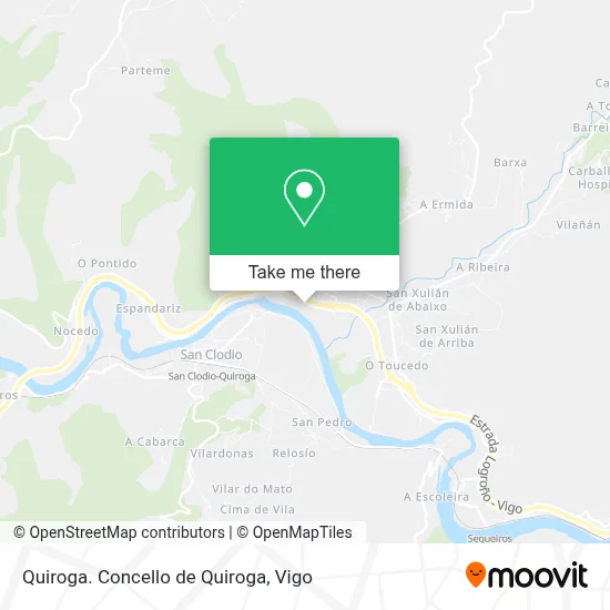 Quiroga. Concello de Quiroga map