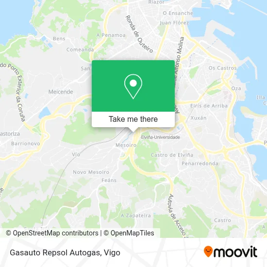 Gasauto Repsol Autogas map
