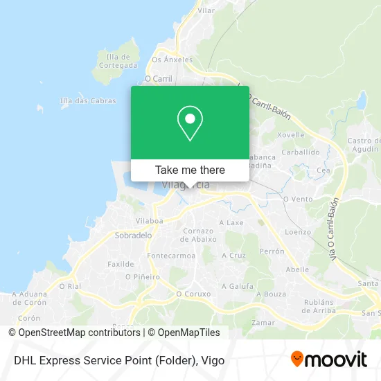 DHL Express Service Point (Folder) map