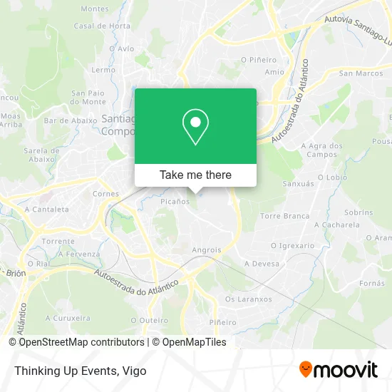 Thinking Up Events map