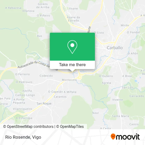 Río Rosende map