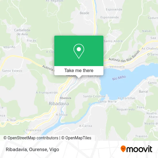 Ribadavia, Ourense map