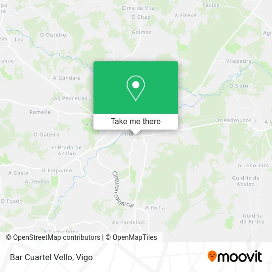 Bar Cuartel Vello map