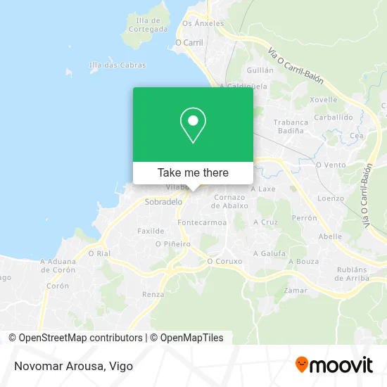 Novomar Arousa map