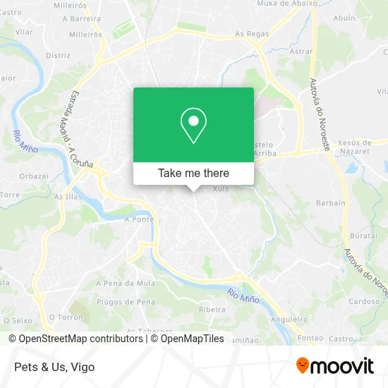 Pets & Us map