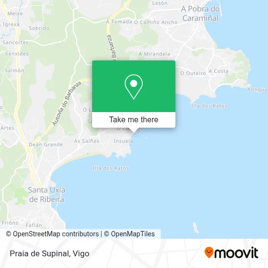 Praia de Supinal map
