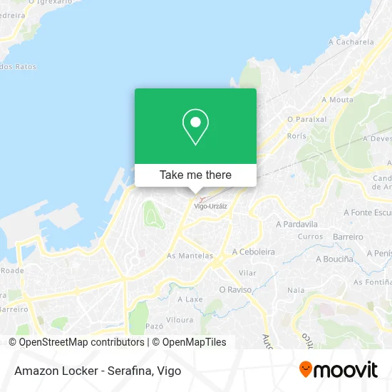 Amazon Locker - Serafina map