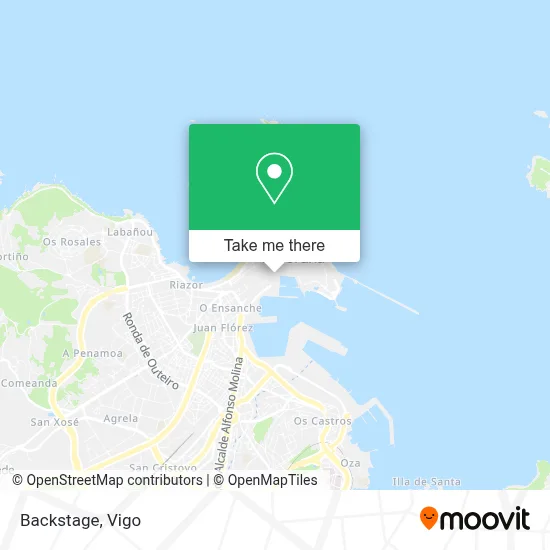 Backstage map