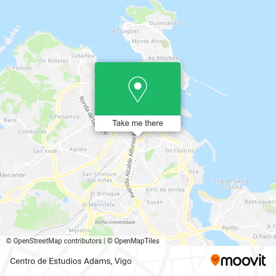 Centro de Estudios Adams map