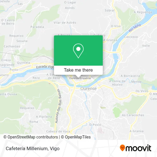 Cafetería Millenium map