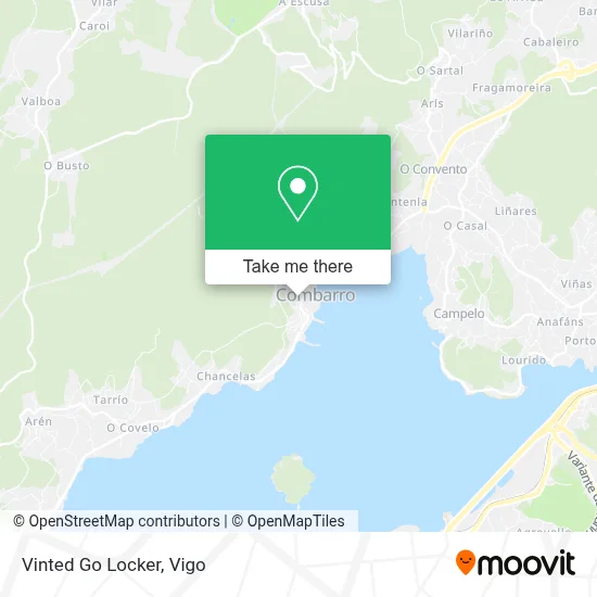 Vinted Go Locker map