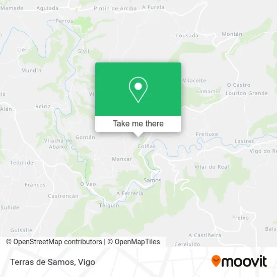 Terras de Samos map