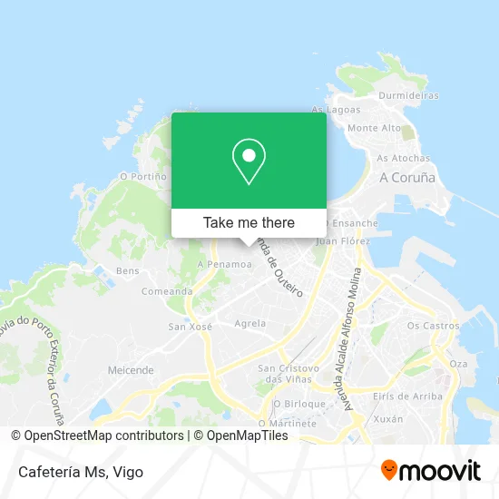 Cafetería Ms map