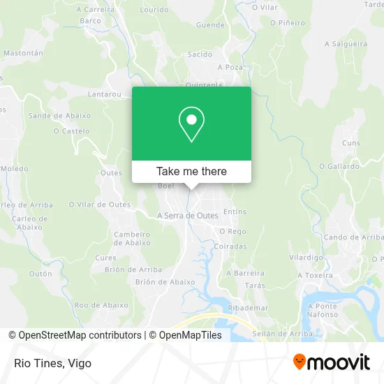 Rio Tines map