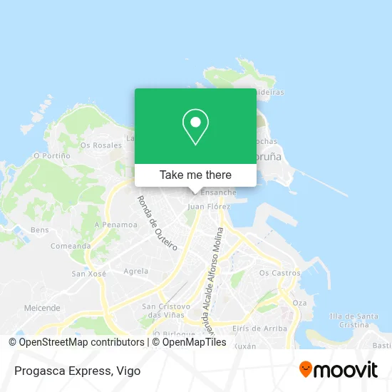 Progasca Express map