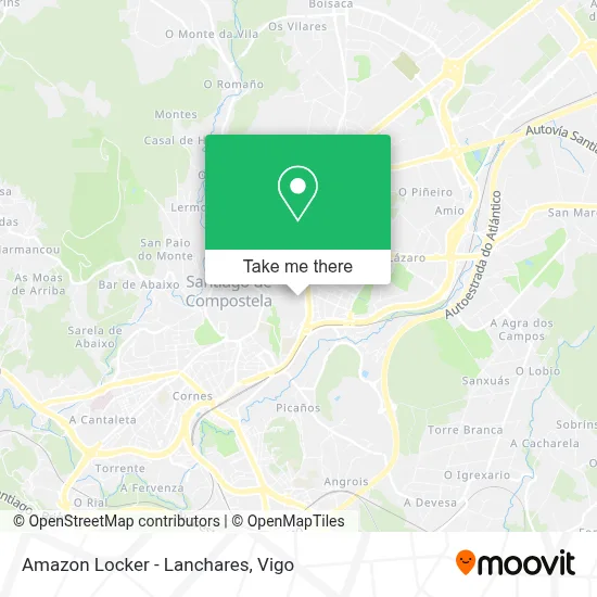 Amazon Locker - Lanchares map