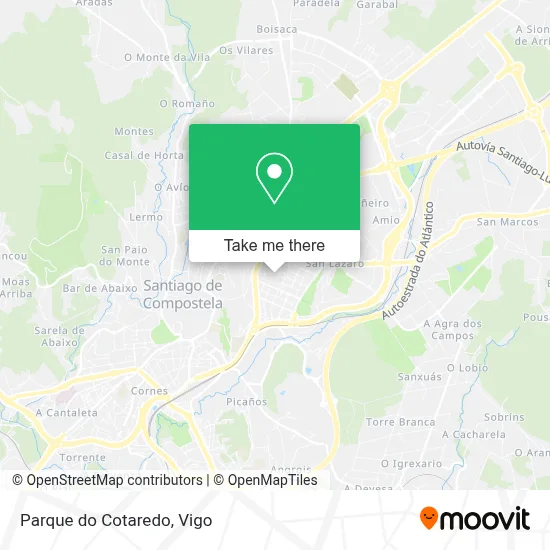 Parque do Cotaredo map