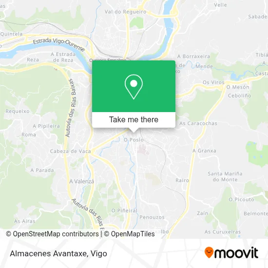 Almacenes Avantaxe map