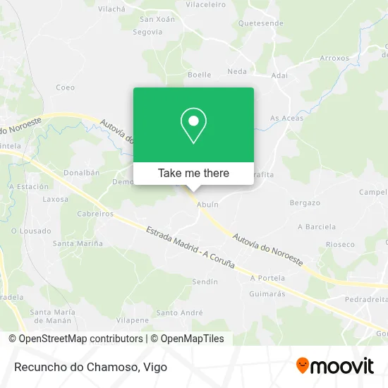 Recuncho do Chamoso map