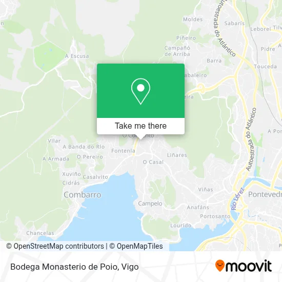 Bodega Monasterio de Poio map