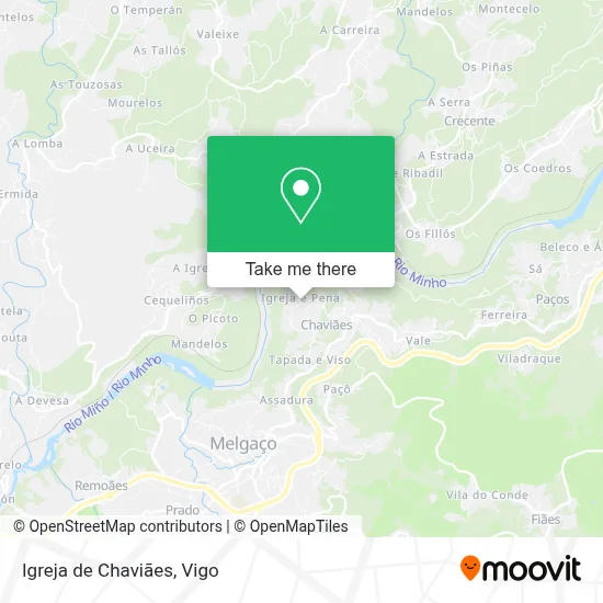 Igreja de Chaviães map